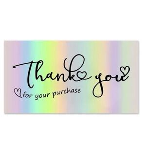 50pcs/Pack Thank You For Your Order Cards
